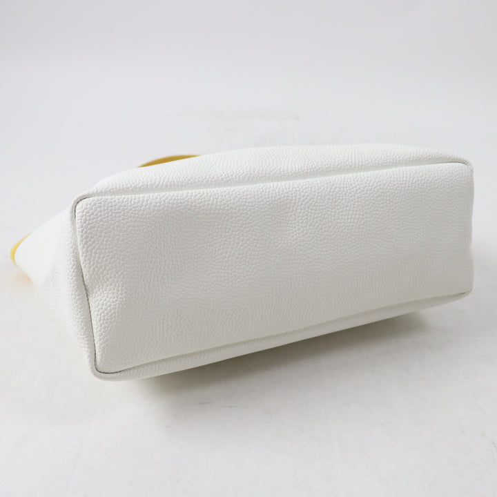Very Good Herve Chapelier Handbag Luxe line yellow Coated canvas 704Gold Plated