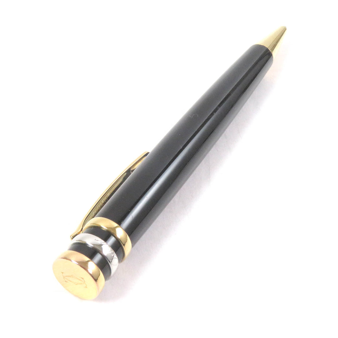 Very Good Cartier Ballpoint pen Trinity Twist Type black mens