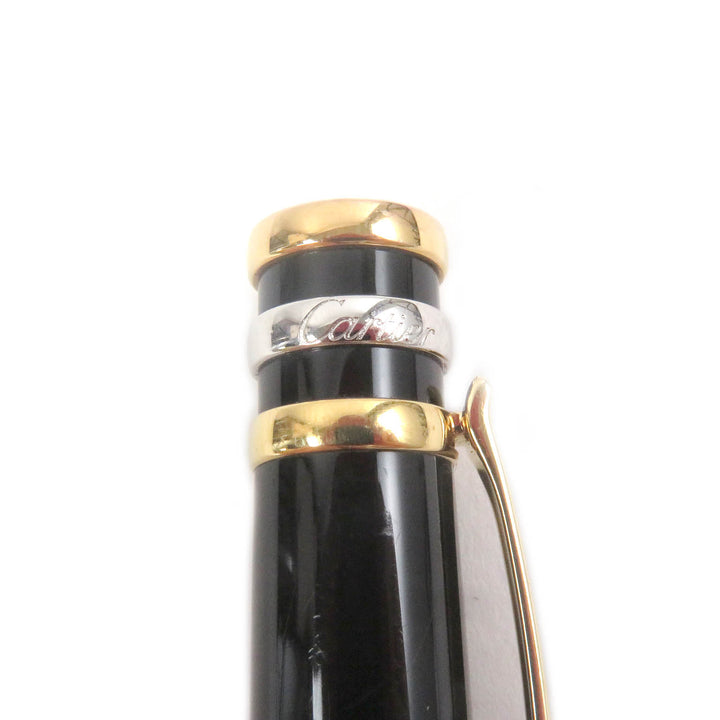 Very Good Cartier Ballpoint pen Trinity Twist Type black mens