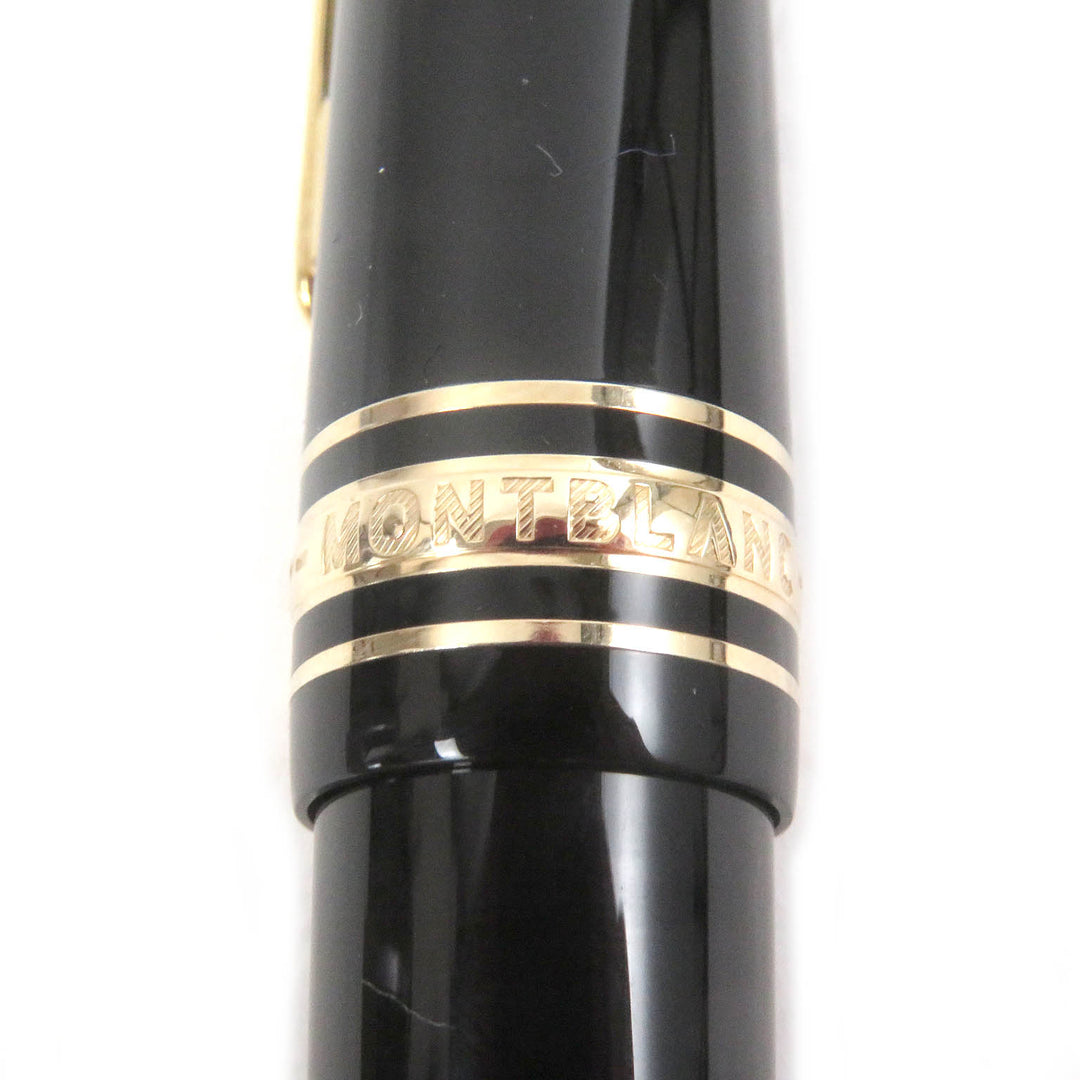 Great MONTBLANC fountain pen Meisterstck 145 Pix Classic Chopin Black gold 14K mens