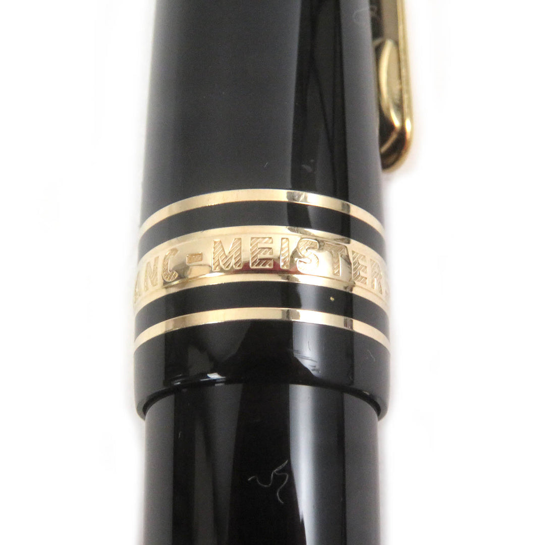 Great MONTBLANC fountain pen Meisterstck 145 Pix Classic Chopin Black gold 14K mens