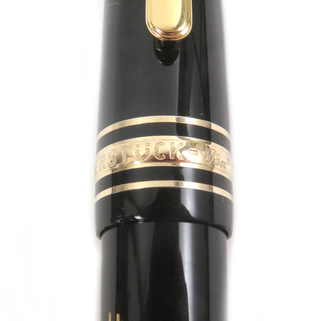 Great MONTBLANC fountain pen Meisterstck 145 Pix Classic Chopin Black gold 14K mens