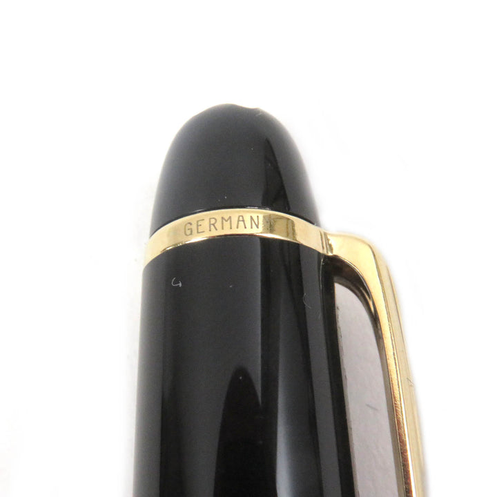 Great MONTBLANC fountain pen Meisterstck 145 Pix Classic Chopin Black gold 14K mens