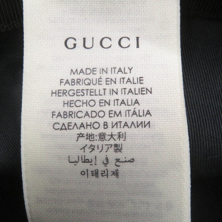 Great GUCCI hat GG Canvas Fedora Bucket Hat black polyester mens 576587
