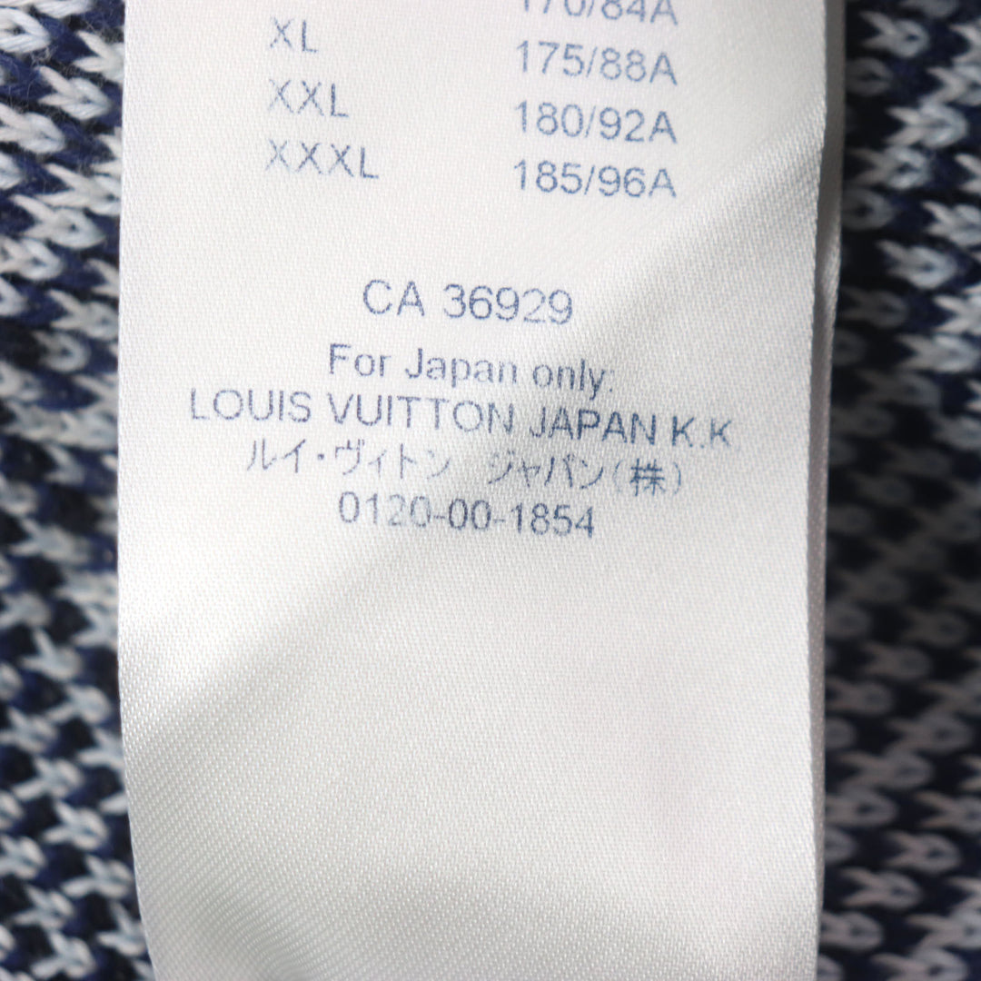 Great LOUIS VUITTON sweater knit Navy multi cotton mens S