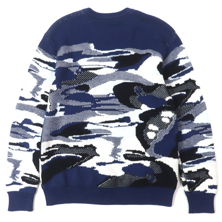 Great LOUIS VUITTON sweater knit Navy multi cotton mens S
