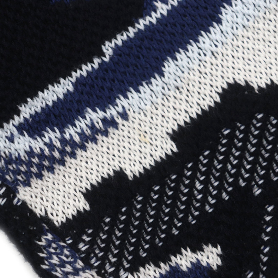 Great LOUIS VUITTON sweater knit Navy multi cotton mens S