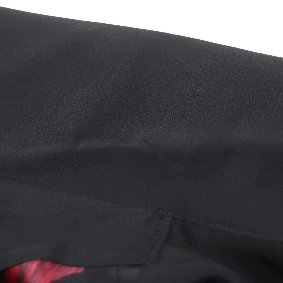 Excellent Yohji Yamamoto POUR HOMME Short sleeve shirt black silk 2 HG-B85-835