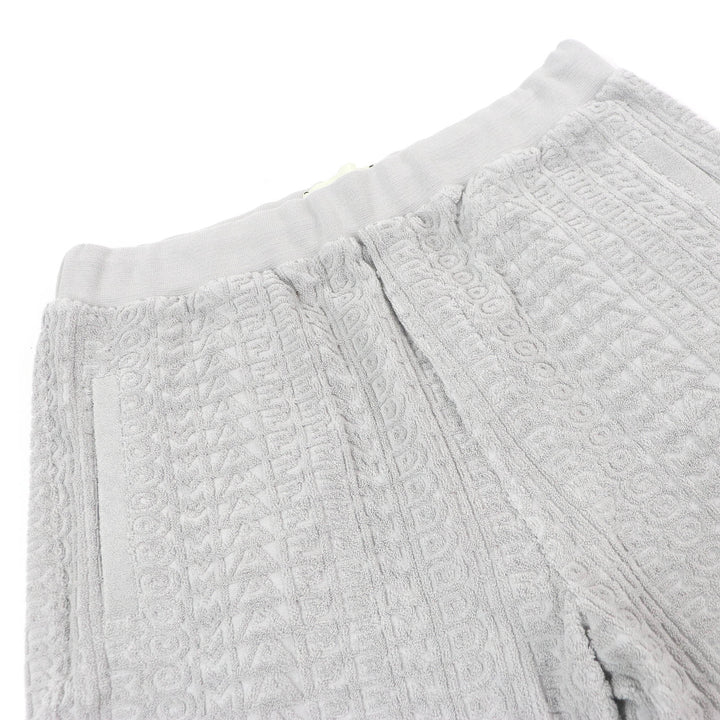 Excellent FENDI×MARC JACOBS Shorts Embossed logo pile easy pants gray 50 FB0689