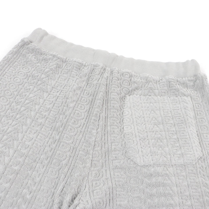 Excellent FENDI×MARC JACOBS Shorts Embossed logo pile easy pants gray 50 FB0689