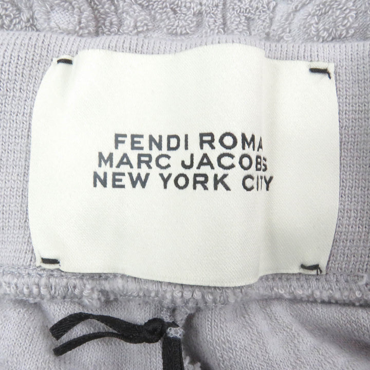 Excellent FENDI×MARC JACOBS Shorts Embossed logo pile easy pants gray 50 FB0689