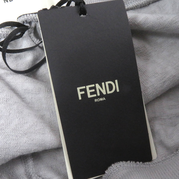 Excellent FENDI×MARC JACOBS Shorts Embossed logo pile easy pants gray 50 FB0689