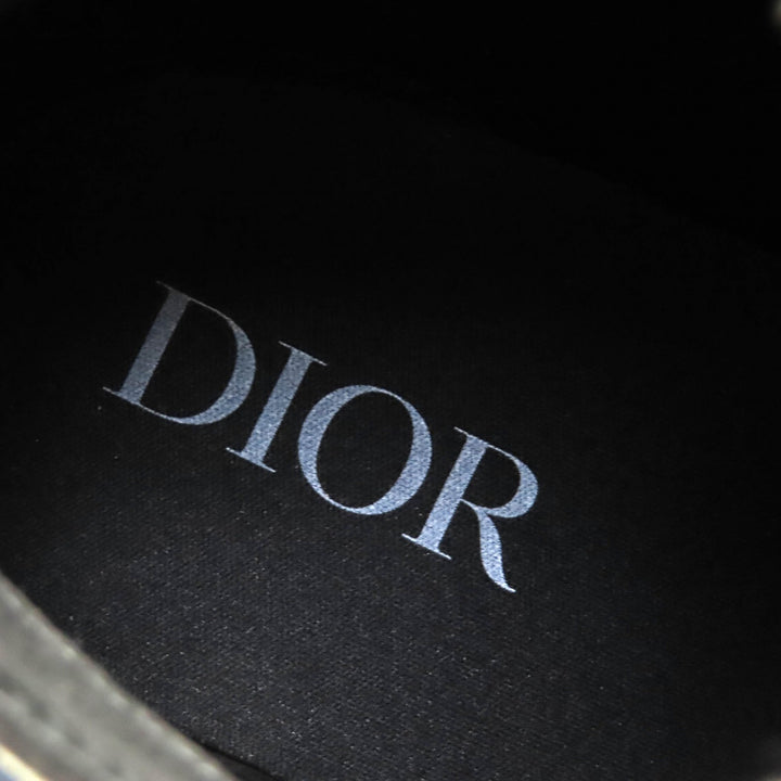 Pristine DIOR High cut sneakers B23 Oblique Logo Black beige mens 43 3SH126ZSA
