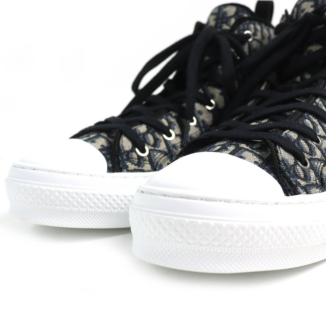 Pristine DIOR High cut sneakers B23 Oblique Logo Black beige mens 43 3SH126ZSA