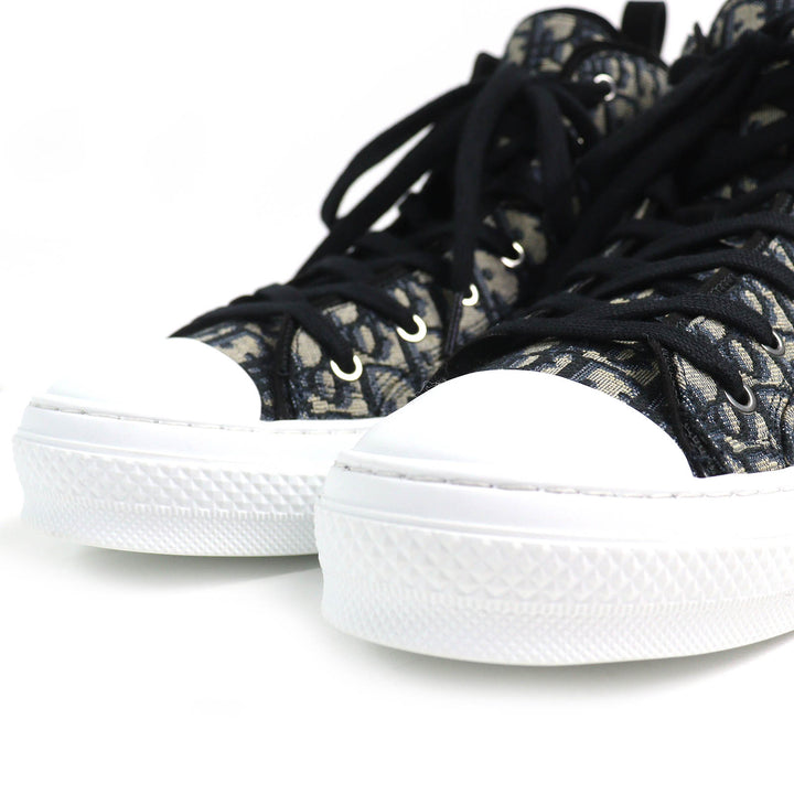 Pristine DIOR High cut sneakers B23 Oblique Logo Black beige mens 43 3SH126ZSA
