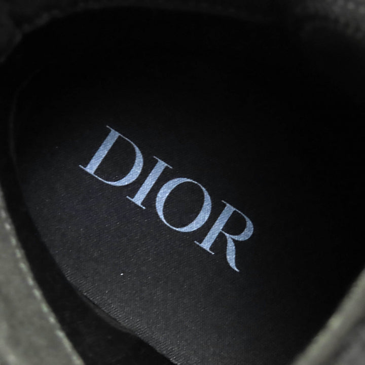 Pristine DIOR High cut sneakers B23 Oblique Logo black mens 43 3SH126ZSA H969