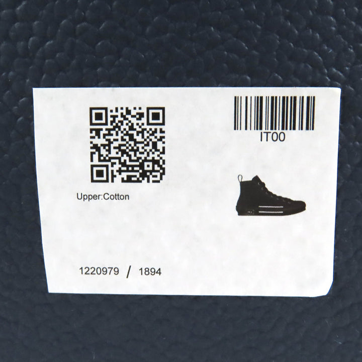 Pristine DIOR High cut sneakers B23 Oblique Logo black mens 43 3SH126ZSA H969