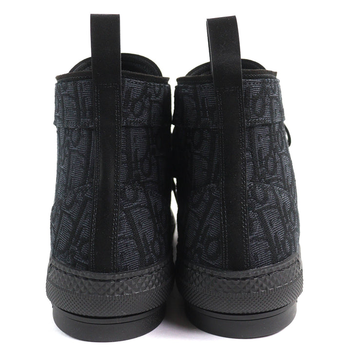 Pristine DIOR High cut sneakers B23 Oblique Logo black mens 43 3SH126ZSA H969