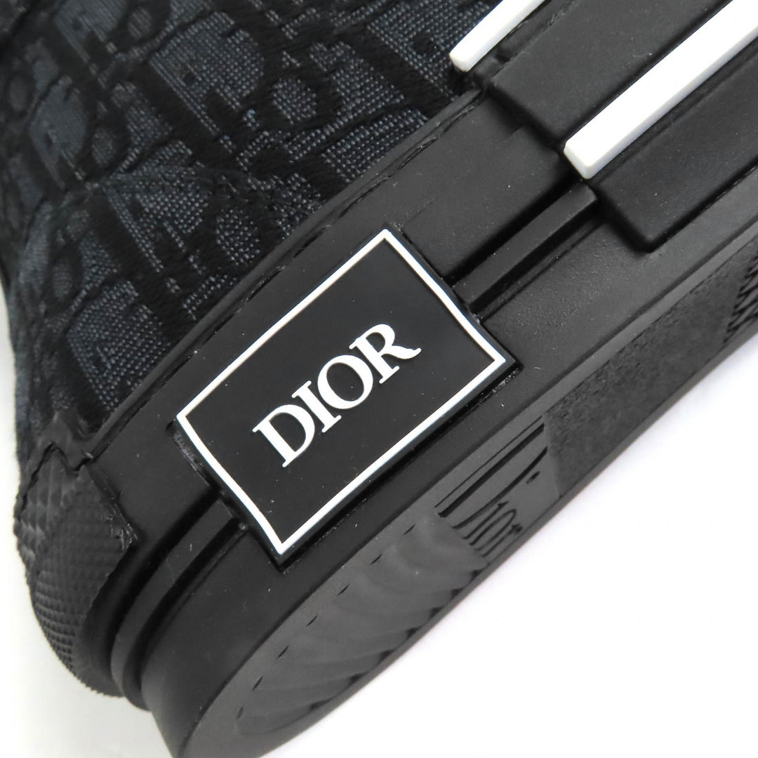 Pristine DIOR High cut sneakers B23 Oblique Logo black mens 43 3SH126ZSA H969