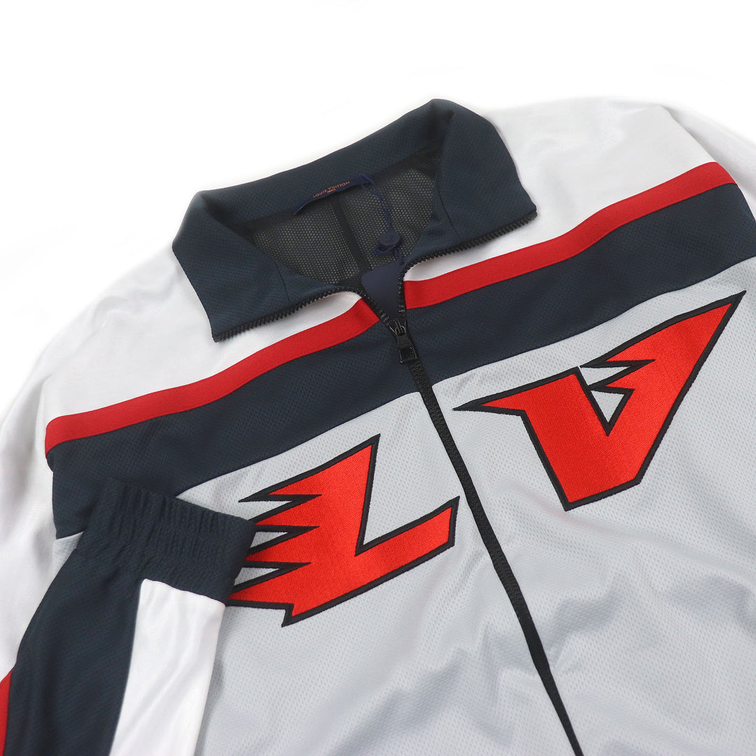 Pristine LOUIS VUITTON Blouson Embellished LV Graphic Hockey Truck blouson gray mens L