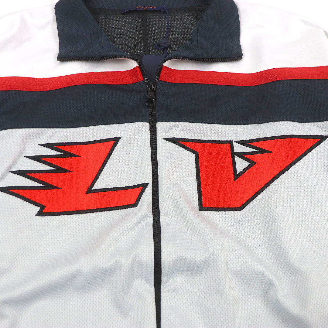 Pristine LOUIS VUITTON Blouson Embellished LV Graphic Hockey Truck blouson gray mens L