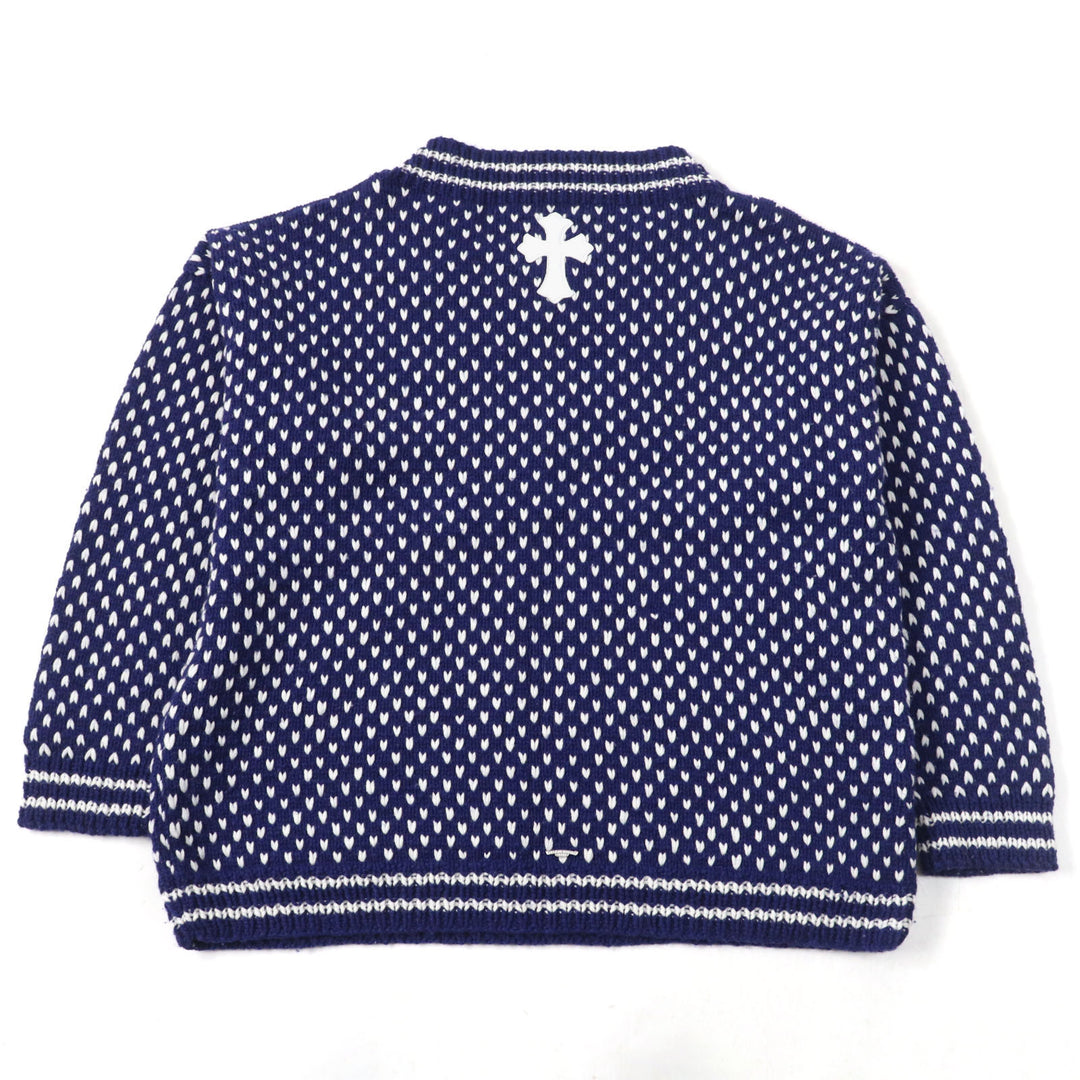 Great CHROME HEARTS sweater Both sleeves have CH plus patches