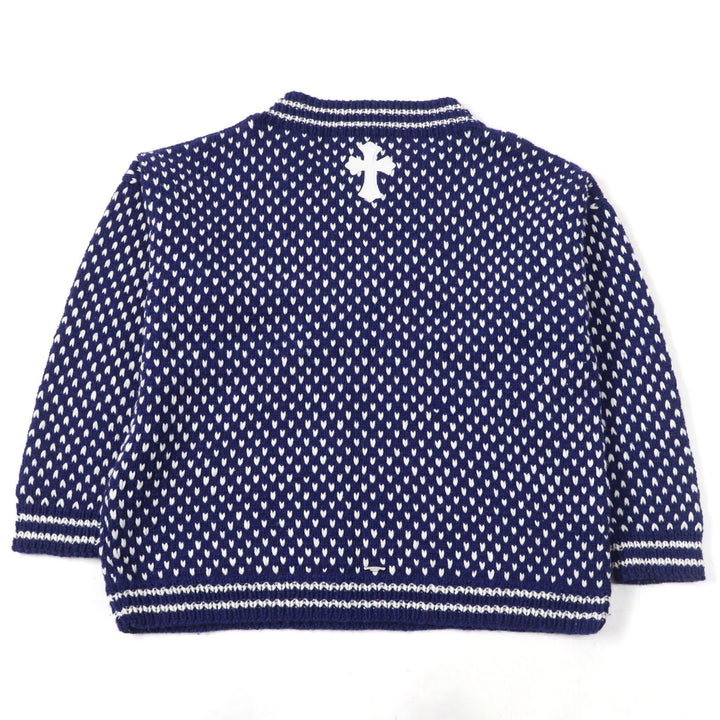 Great CHROME HEARTS sweater Both sleeves have CH plus patches
