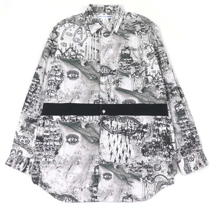 Excellent COMME des GARCONS SHIRT Long sleeve shirt White system mens M