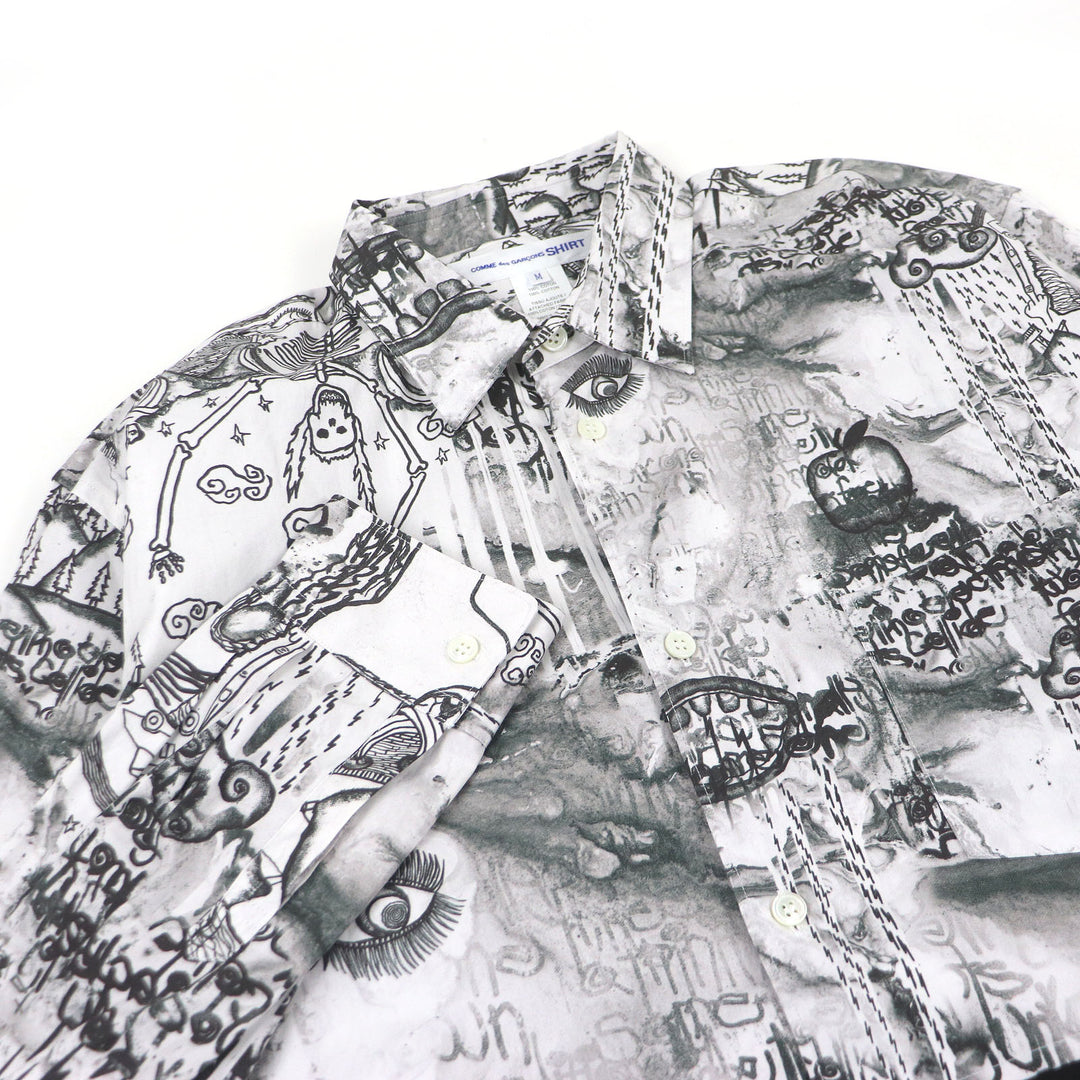 Excellent COMME des GARCONS SHIRT Long sleeve shirt White system mens M