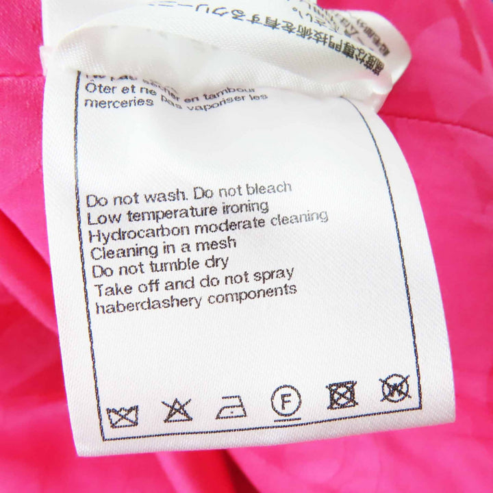 Excellent CHANEL Jacket COCO Mark Jewel Button Tweed Pink Blue White Women 38 24P P76732