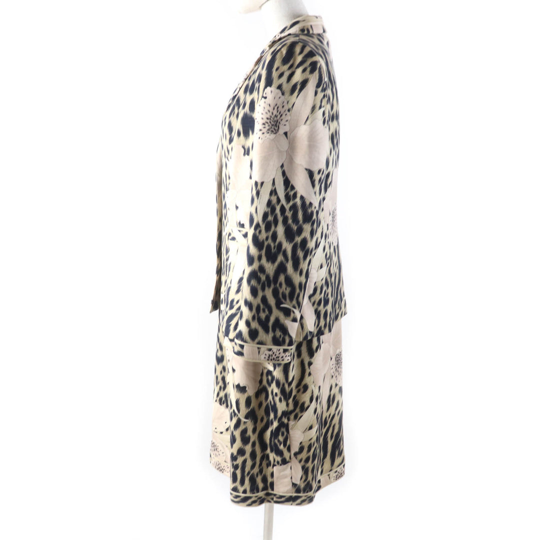 Pristine LEONARD FASHION setup Leopard jacket and dress Beige black Women 42 0341900