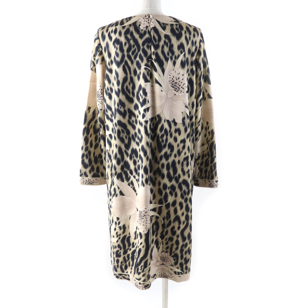 Pristine LEONARD FASHION setup Leopard jacket and dress Beige black Women 42 0341900