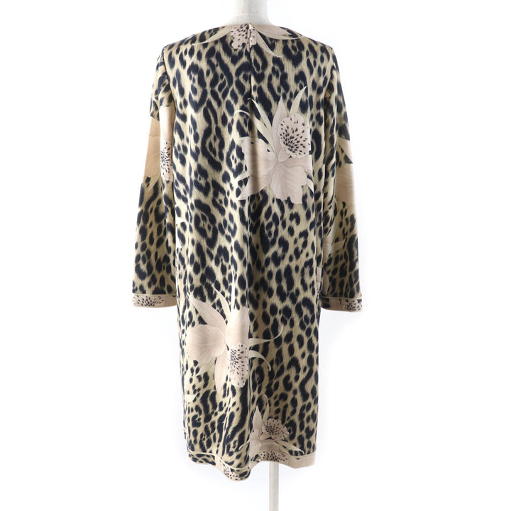 Pristine LEONARD FASHION setup Leopard jacket and dress Beige black Women 42 0341900