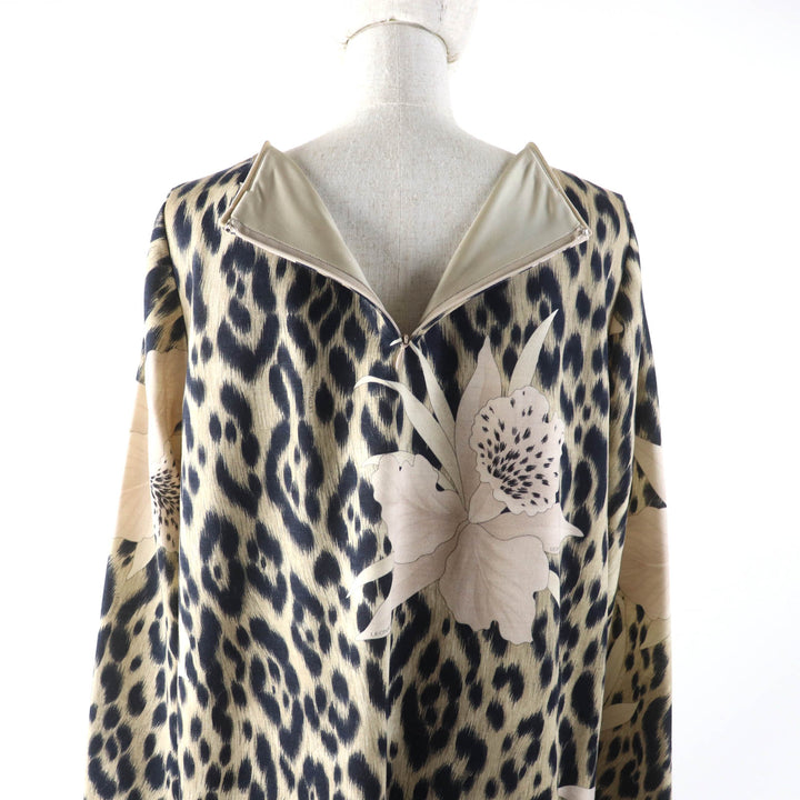 Pristine LEONARD FASHION setup Leopard jacket and dress Beige black Women 42 0341900