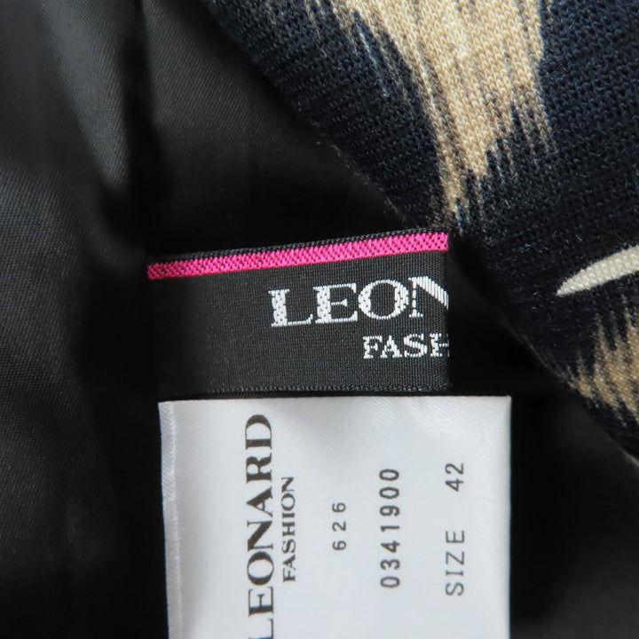 Pristine LEONARD FASHION setup Leopard jacket and dress Women 42 0341900