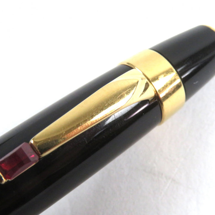 Good MONTBLANC Ballpoint pen boheme rouge Engraved logo, white star with stone,