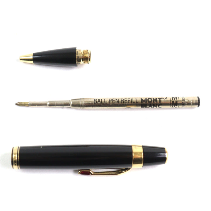 Good MONTBLANC Ballpoint pen boheme rouge Engraved logo, white star with stone,