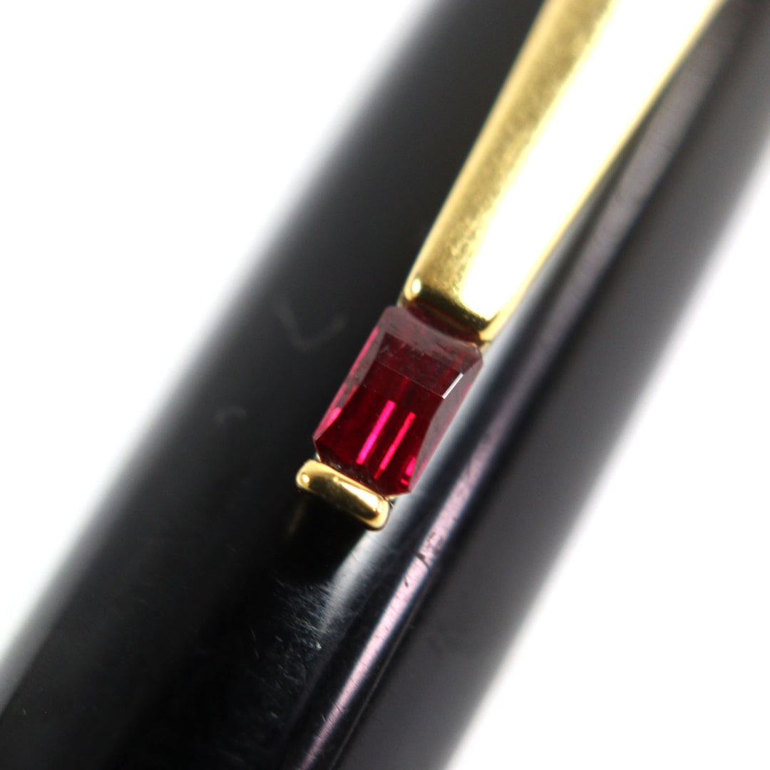 Good MONTBLANC Ballpoint pen boheme rouge Engraved logo, white star with stone,