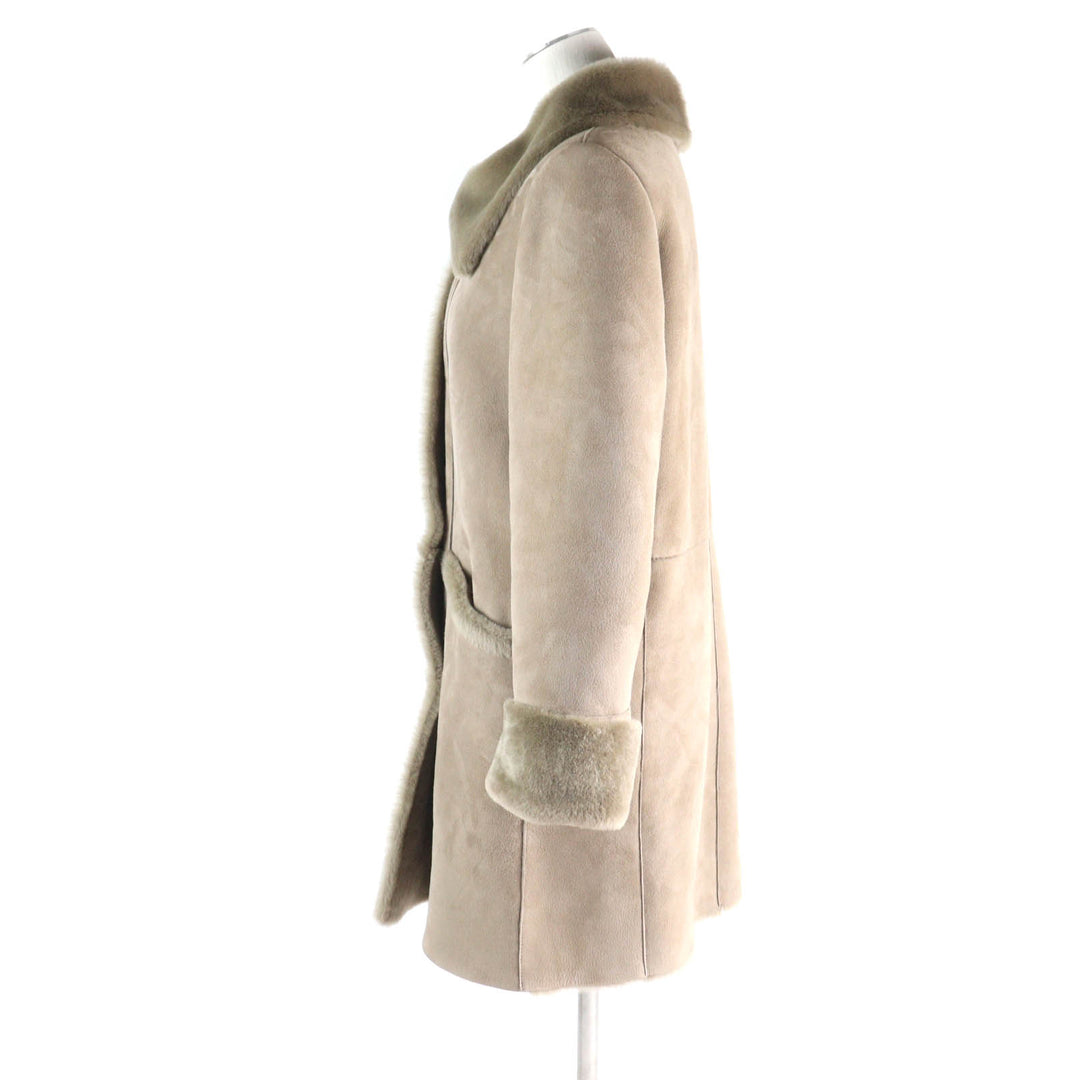 Very Good EMMETI Mouton coat beige Mouton Women 40