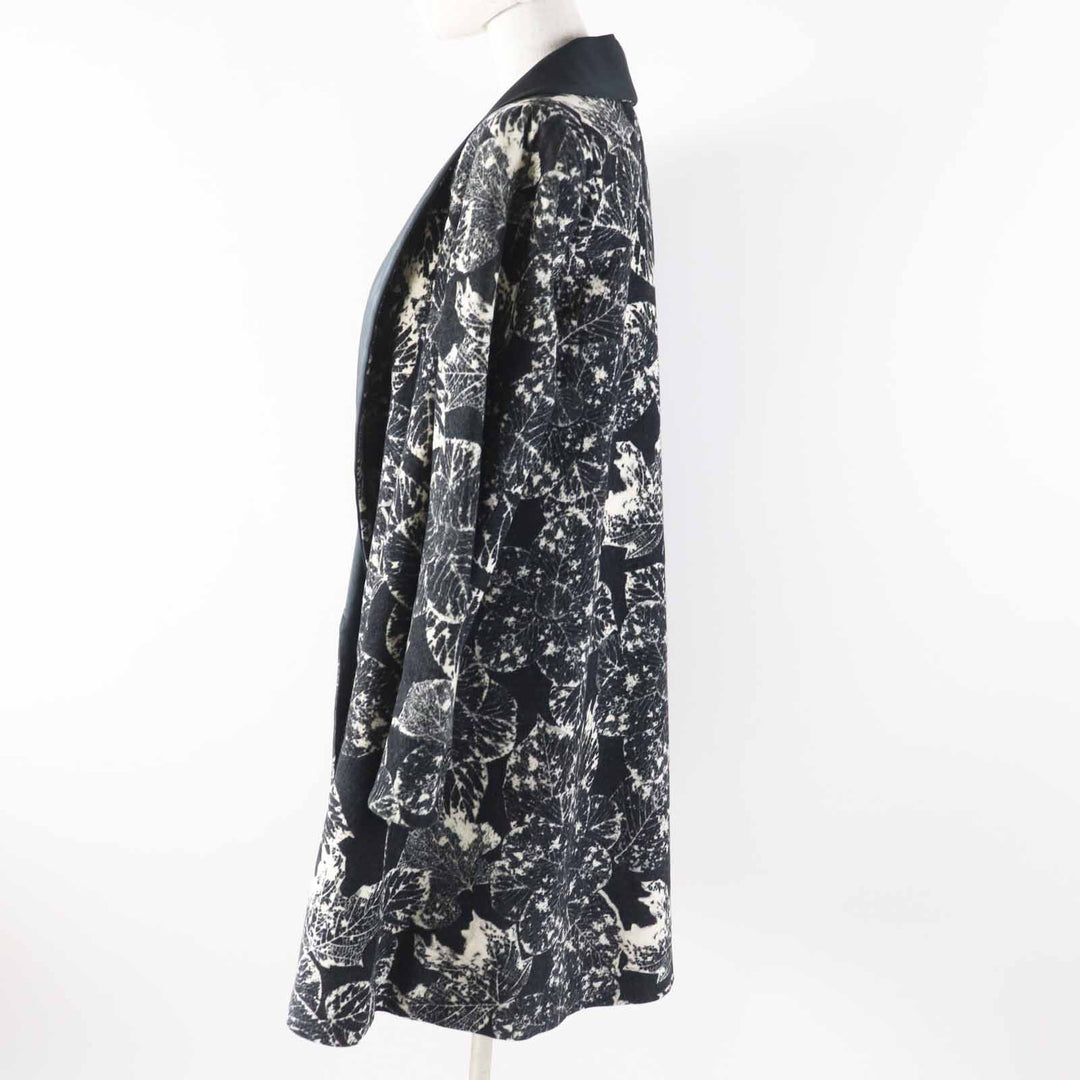 CHANEL Coat Jackets COCO Mark button all-over pattern Black cotton P60011
