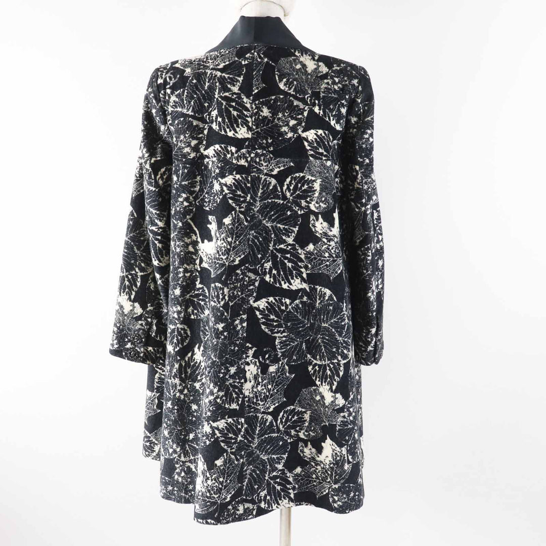 Excellent CHANEL coat COCO Mark button all-over pattern shawl collar 36 P60011