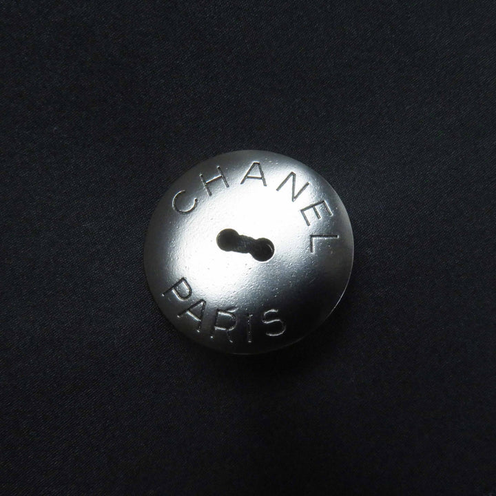 Excellent CHANEL coat COCO Mark button all-over pattern shawl collar 36 P60011