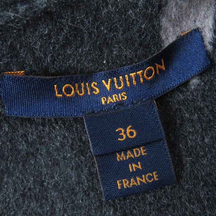 Excellent LOUIS VUITTON one piece Monogram sleeveless Dark gray 36