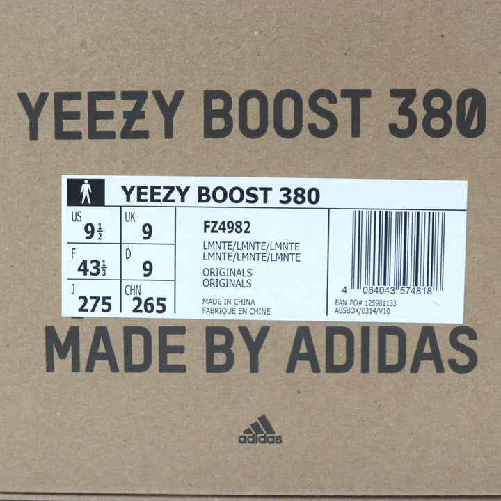 Pristine adidas YEEZY YEEZY BOOST 380 mesh Brown yellow Synthetic fiber mens