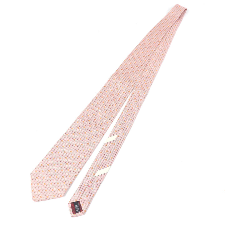 Pristine Salvatore Ferragamo tie Shell pattern wide tie pink silk mens