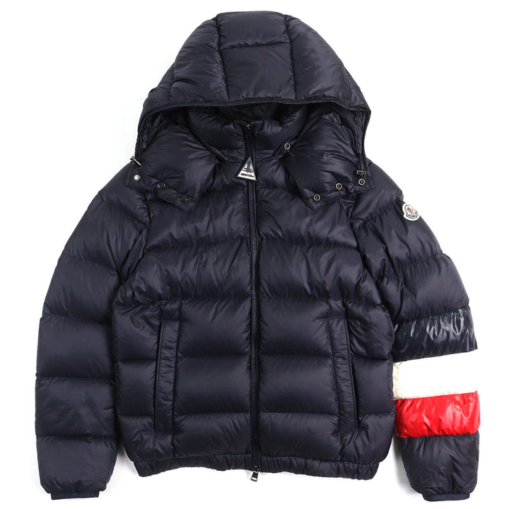 Very Good MONCLER Down jacket WILLM Logo patch Tricolor Hooded Double zip 0