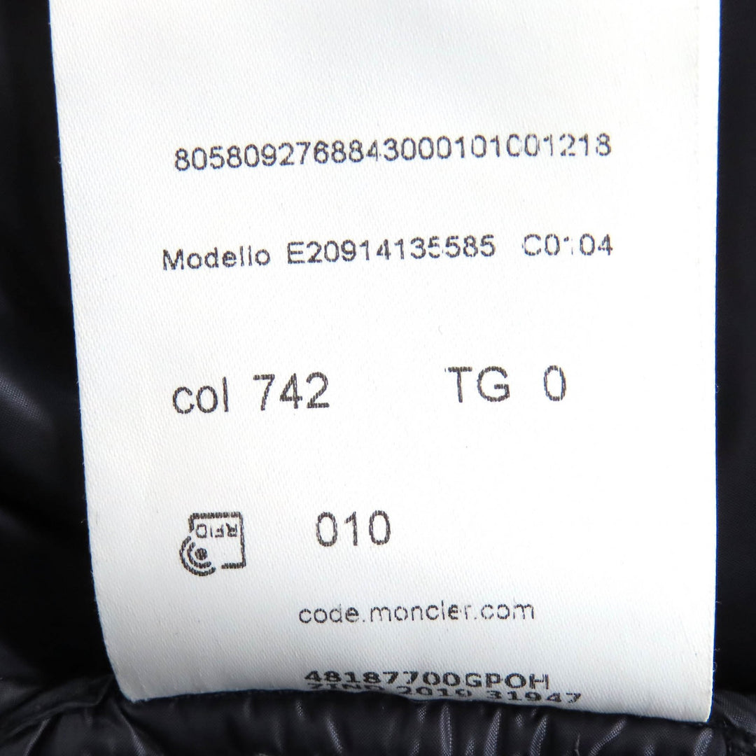 Very Good MONCLER Down jacket WILLM Logo patch Tricolor Hooded Double zip 0