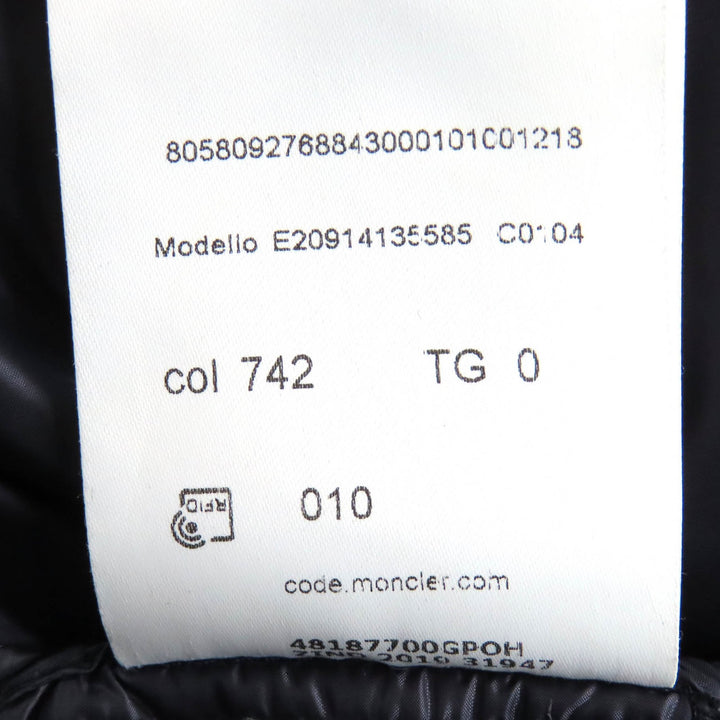 Very Good MONCLER Down jacket WILLM Logo patch Tricolor Hooded Double zip 0