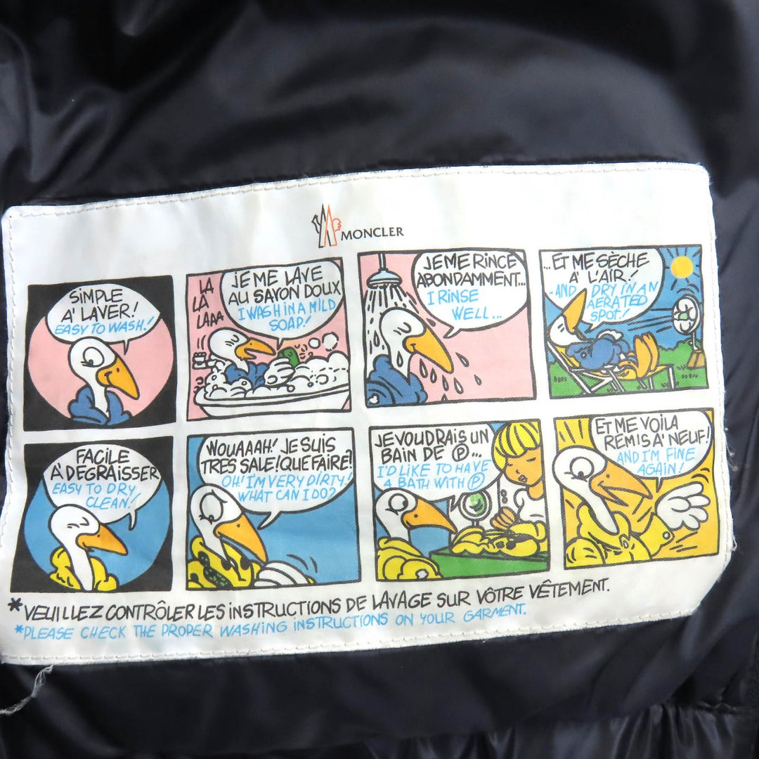 Very Good MONCLER Down jacket WILLM Logo patch Tricolor Hooded Double zip 0