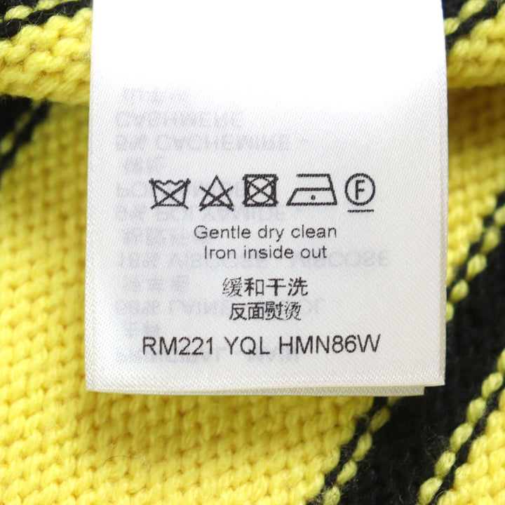 Great LOUIS VUITTON knit LV Intarsia football knit Amen Break logo embroidered S